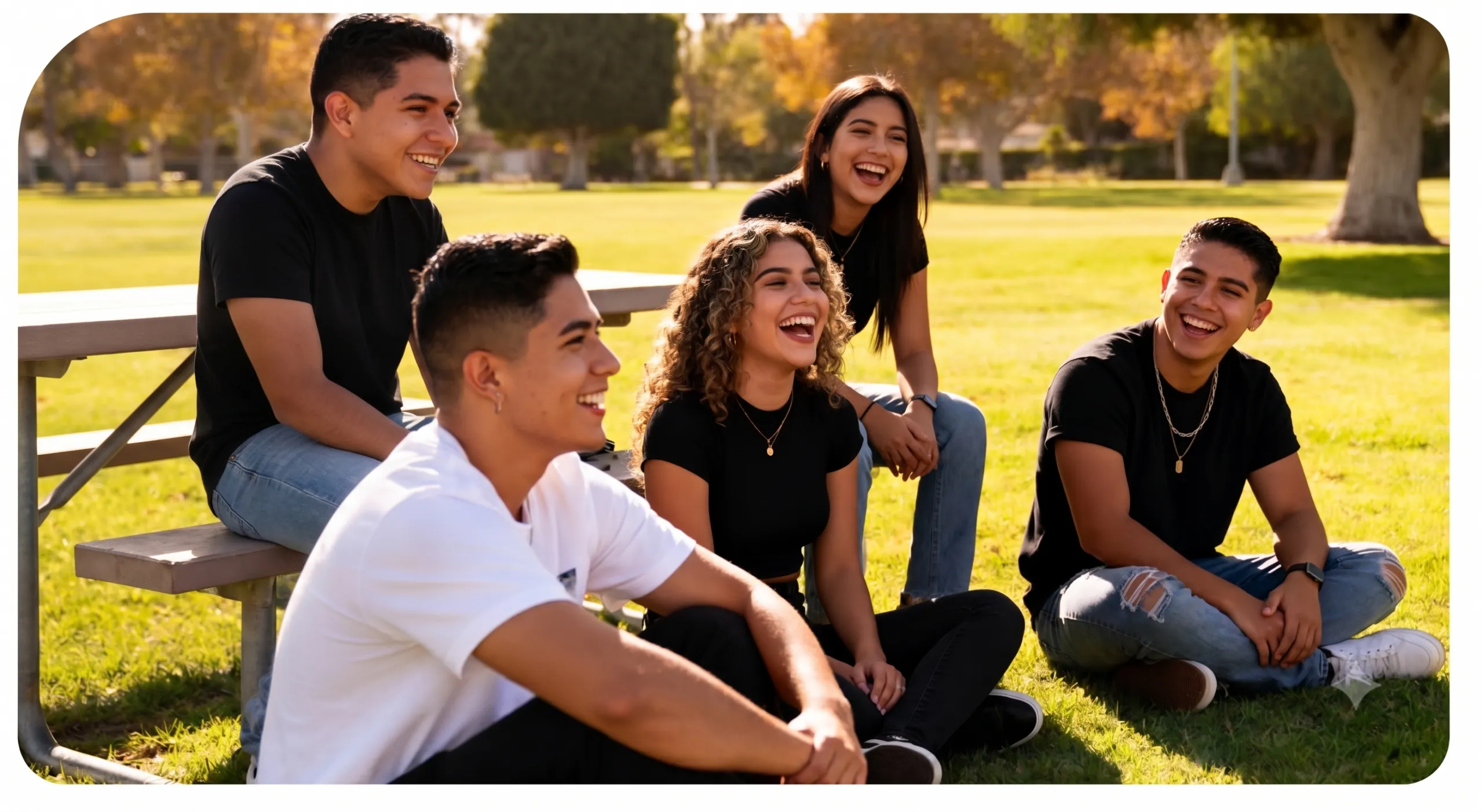 3 jovenes disfrutando del summer work and travel en Estados Unidos 